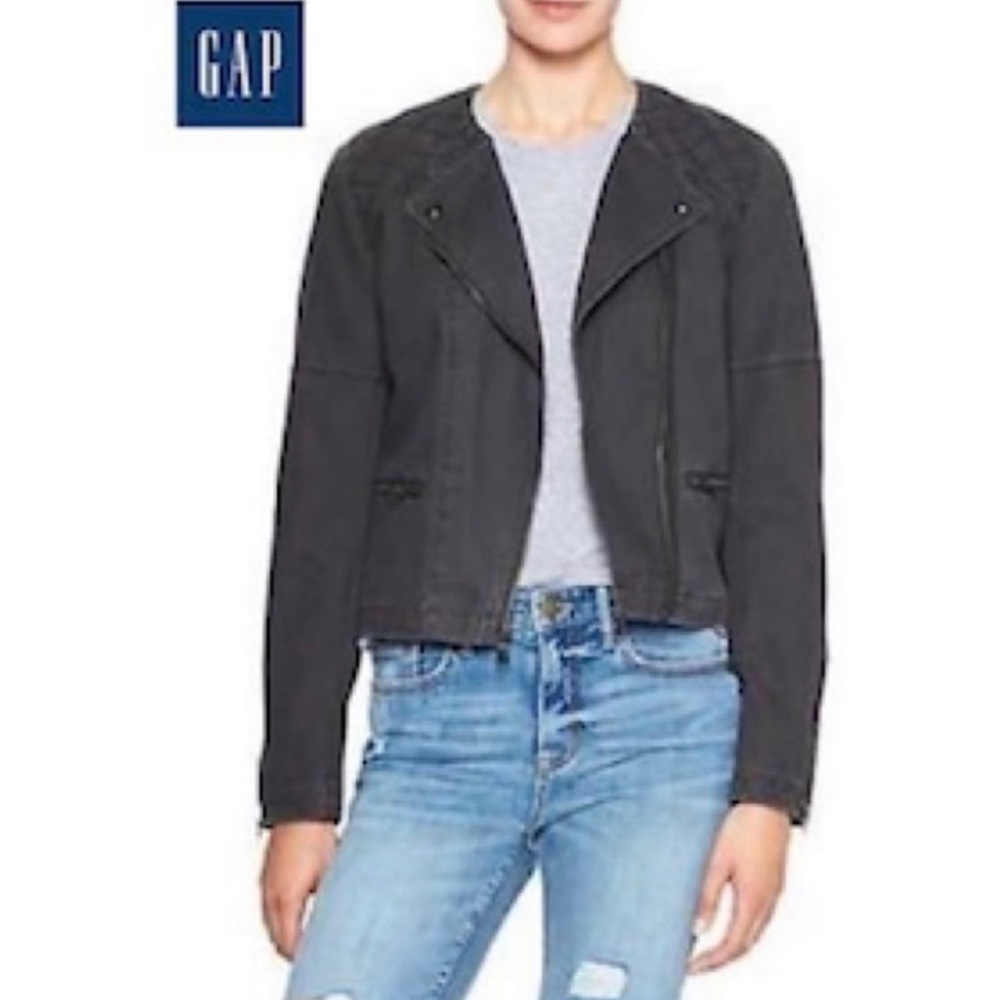 Gap moto quilted jacket